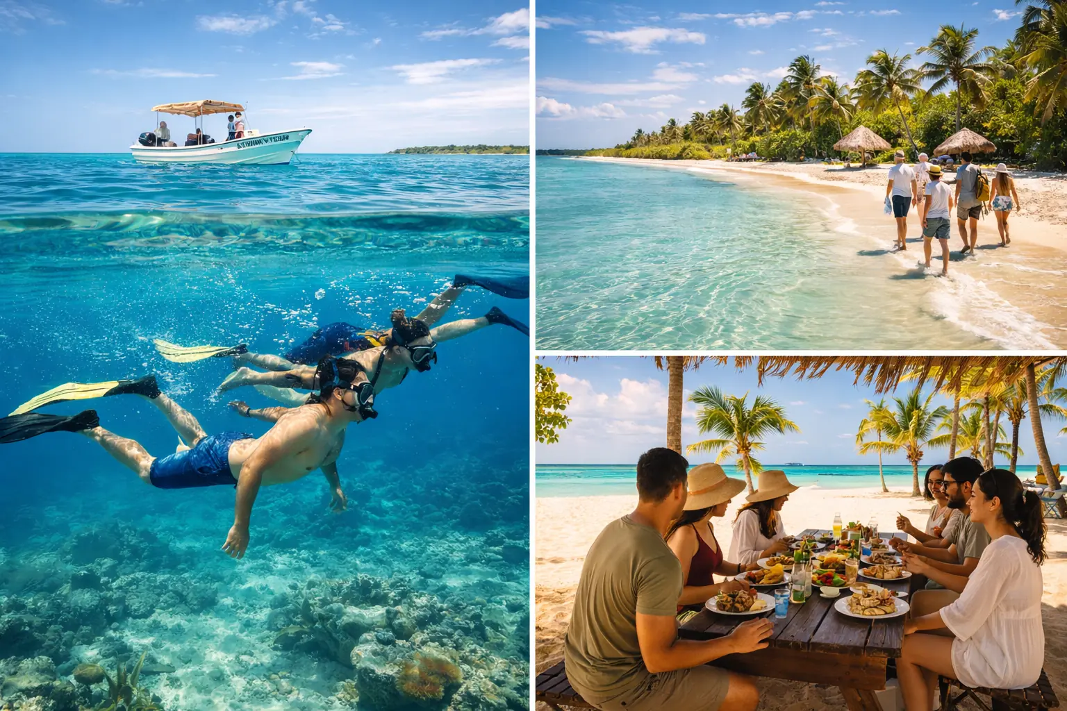 Contoy Island and Isla Mujeres snorkeling tour from Cancun