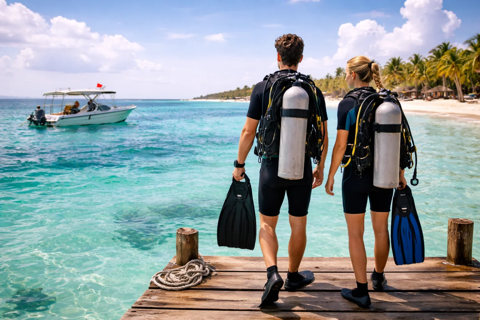Divers beginning a well-planned Playa del Carmen dive trip