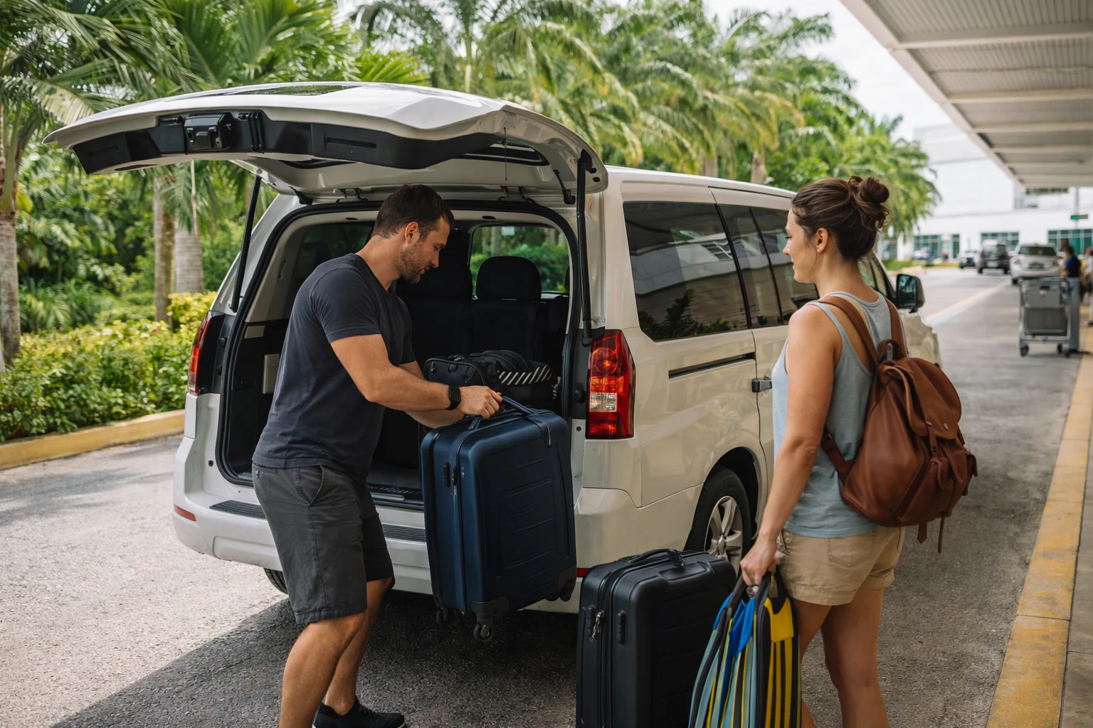Airport transfer arrival in the Riviera Maya