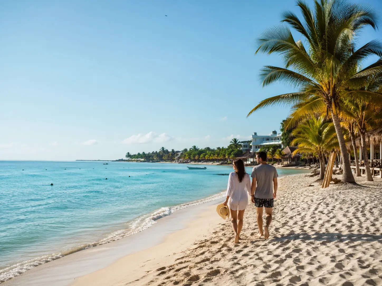 Dry season beach weather in the Riviera Maya
