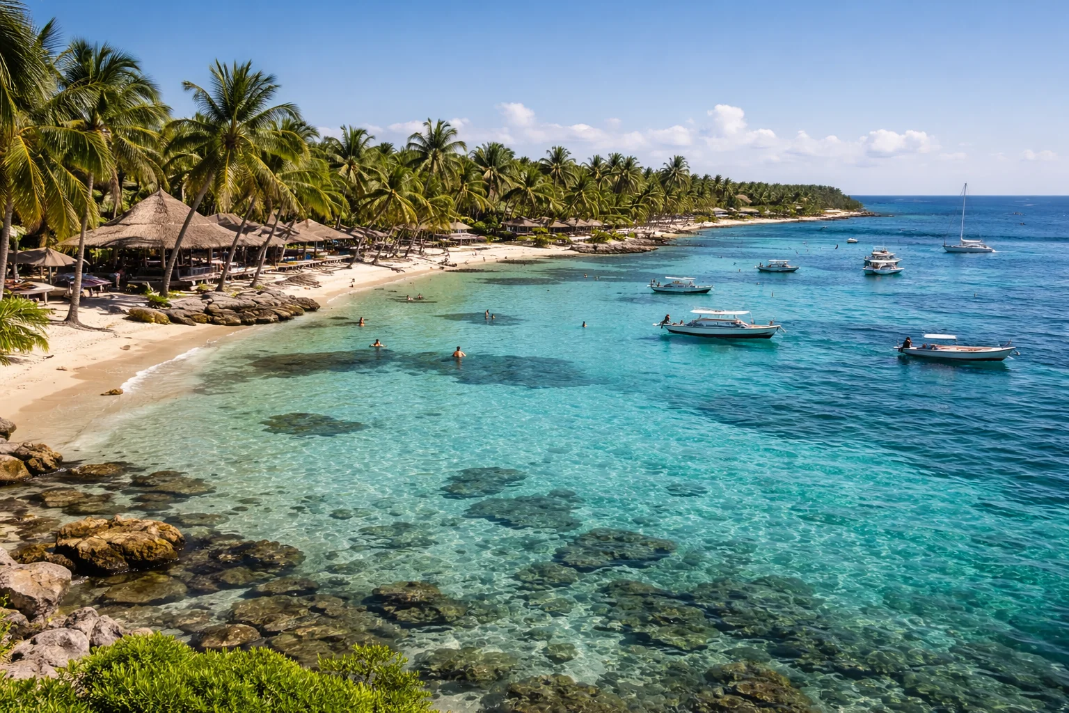 Akumal bay with clear water and strong snorkeling appeal