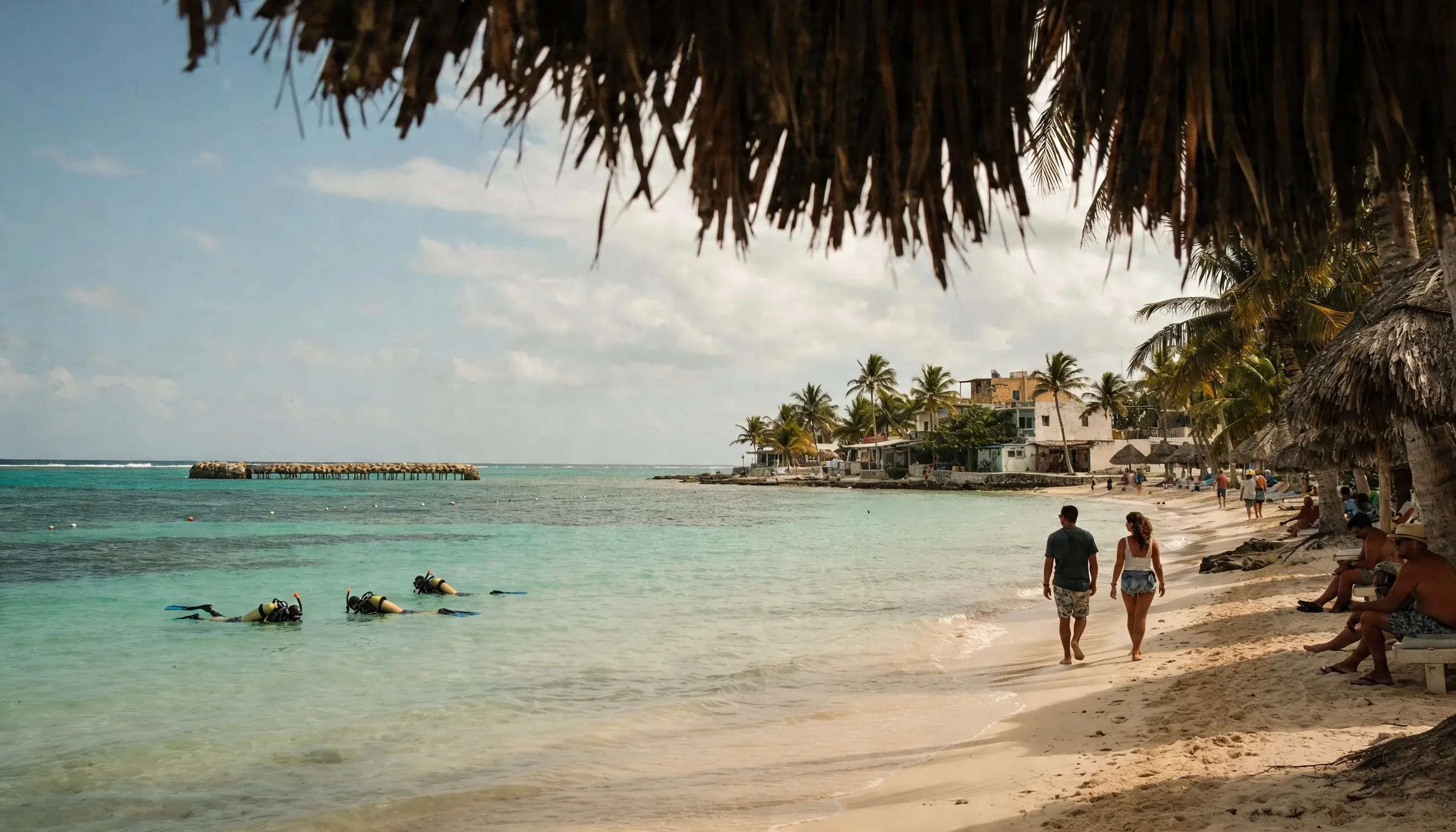 Quiet beach-and-snorkeling rhythm in Akumal