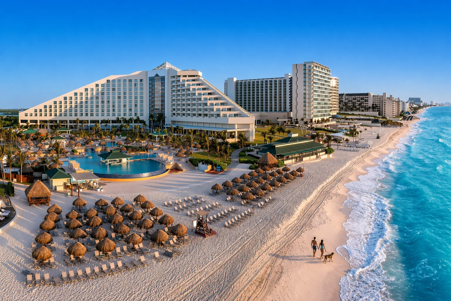 Cancun hotel zone and resort-focused beach stay atmosphere