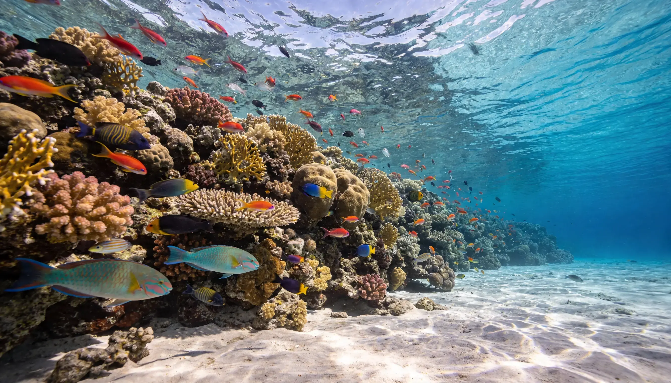 Cozumel reef clarity and coral structure