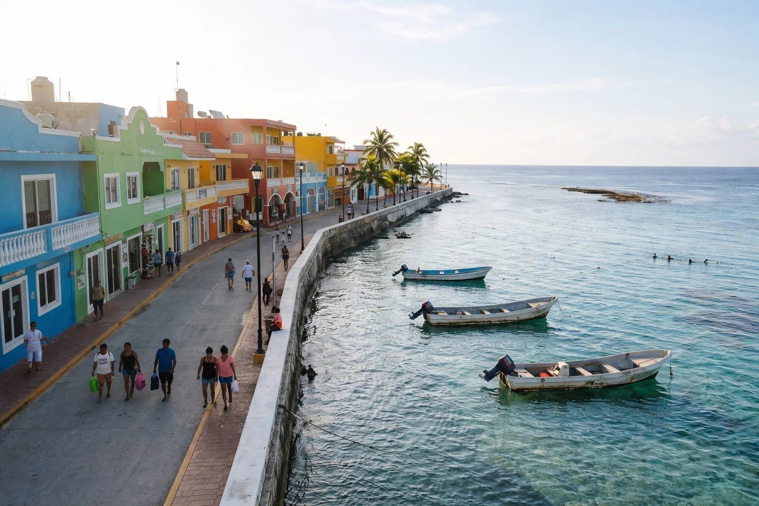 Island-based daily rhythm in Cozumel