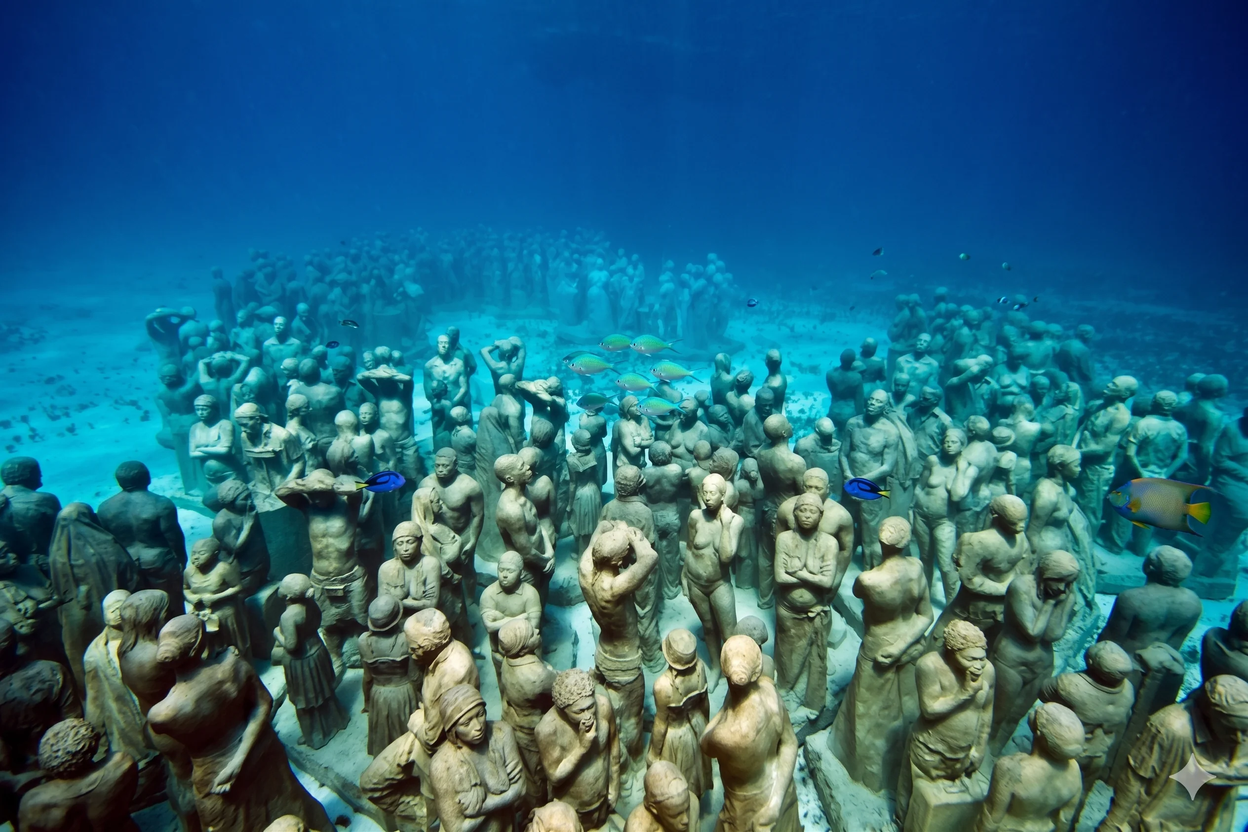Underwater and snorkeling atmosphere around Isla Mujeres