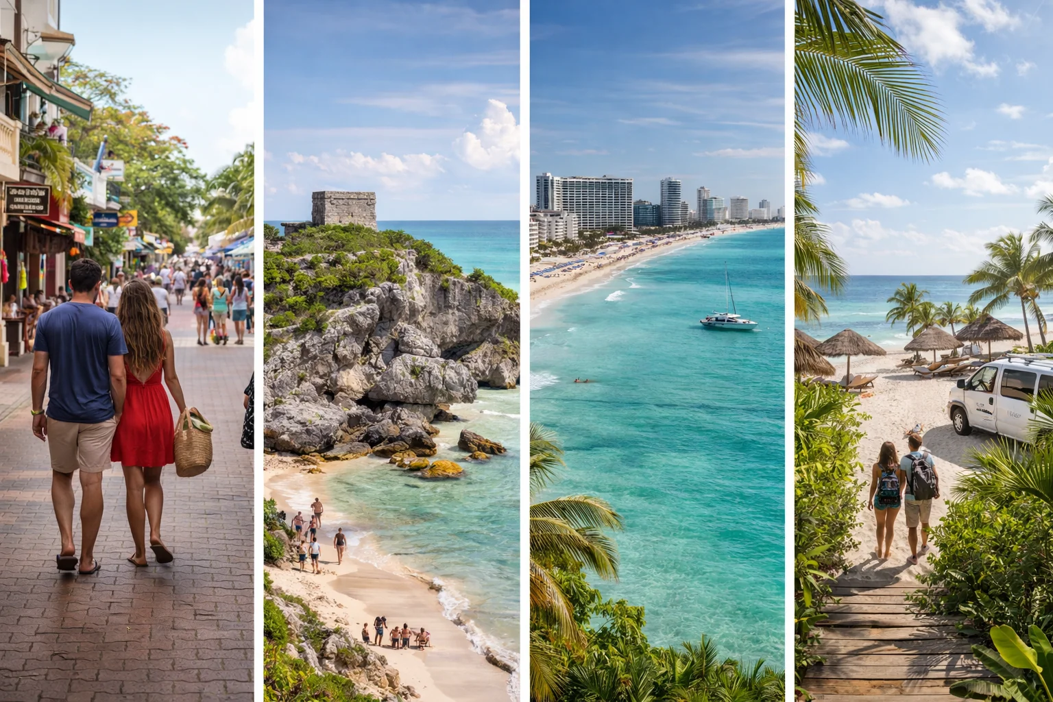 Relaxed travel rhythm across the Riviera Maya