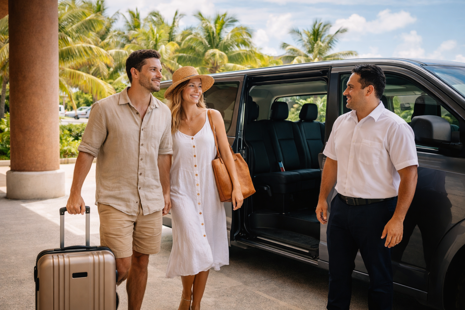 Airport transfer arrival in the Riviera Maya